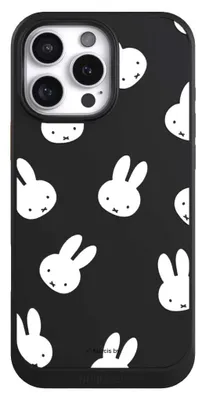 Produktbild von NIVOCASE Hülle für Apple iPhone 16 Pro Max  Handyhülle NIVOcore Case Schwarz Muster transparent Miffy