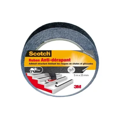Obrázek produktu pro Protiskluzová lepicí páska 3M SCOTCH – 5 m x 25 mm – černá