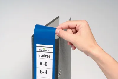 Produktbild von Durable ORDOFIX 60 mm, Schwarz, Rechteck, Ringordner, 60 mm, 390 mm, 10 Stück(e)