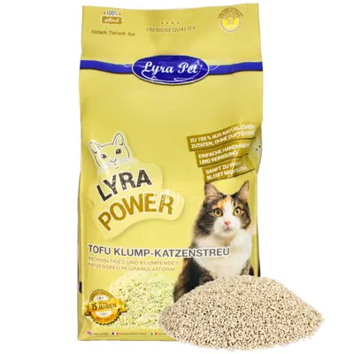 Produktbild von 7,5 kg Lyra Pet® Tofu Katzenstreu klumpend