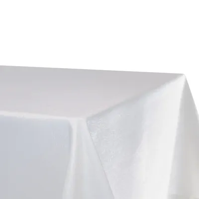 Produktbild von Tischdecke quadratisch 160x160 cm weiss Leinenoptik Lotuseffekt Tischwäsche