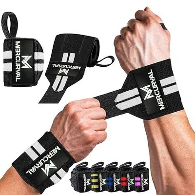 Zdjęcie produktu dla Opaski na nadgarstek crossfit siłownia bawełniane unisex trening 2 szt