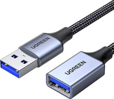 Produktbild von Ugreen USB-A-Stecker auf USB-A-Buchse, 5 Gbit/s, 5 m - Schwarz