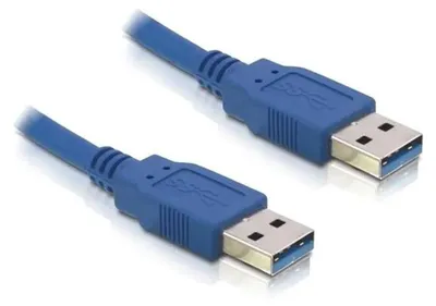 Obrázok produktu pre DeLOCK Cable USB 3.0-A male/male, 1,5 m, USB A, USB A, Samec/samec, 5 Gbit/s, Modrá