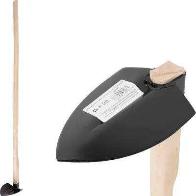 Image de Houe Strend Pro, fer, pointue, grande, 370 g, manche en bois 120 cm