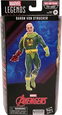 Immagine prodotto di Hasbro F66135X00 Marvel Legends Series Avengers Barone von Strucker Figura d'azione mobile da collezione con accessori