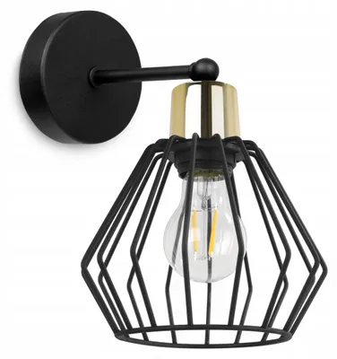 Produktbild von Wandleuchte Kinkiet Metall Draht Lampenschirm LED Modern Industrial