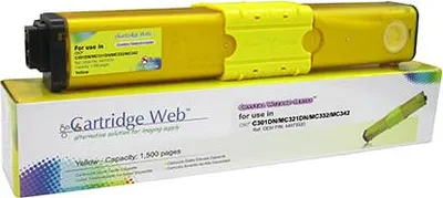 Productafbeelding van Tonercartridge, webgeel, OKI C301, vervanging, artikelnummer 44973533