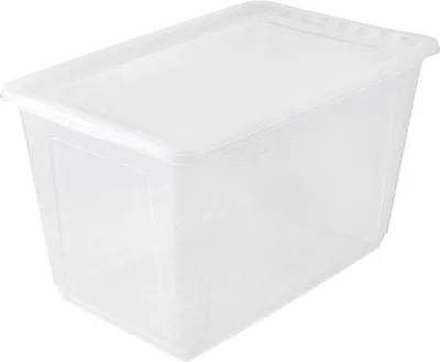 Produktbild von Famanu Aufbewahrungsbox mit Luftkontrollsystem - 59 x 39 x 35 cm, 52 l, transparent
