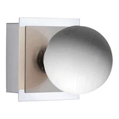 Produktbild von LED Kugellampe, Glas, Metall, opal gewischt, weiß, H 12cm