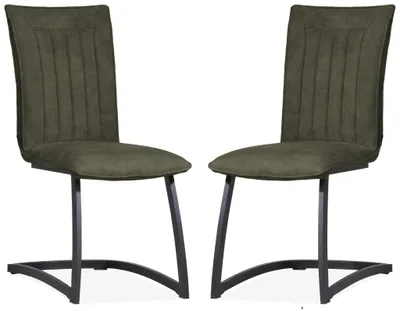Obrázok produktu pre MX Sofa Stuhl Amara - Farba: Mosadzná (sada 2 kusov)