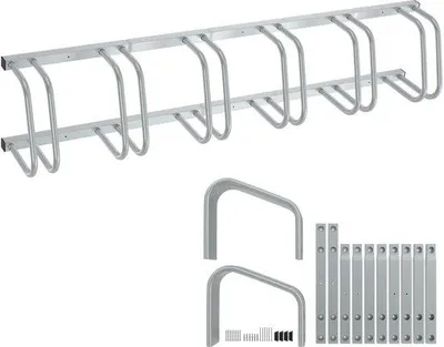 Image de Support universel pour 6 vélos, adapté au montage au sol ou au mur