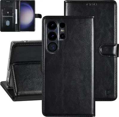 Zdjęcie produktu dla Etui UNIQ Accessory Galaxy S23 Ultra Book - Etui na 3 karty - Magnetyczne zamknięcie - Czarny