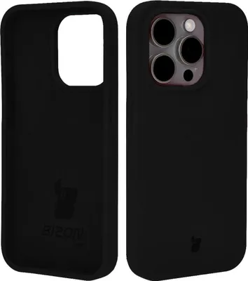 Produktbild von Bizon Soft Case für iPhone 15 Pro, Schwarz