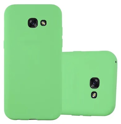 Produktbild von Cadorabo Hülle für Samsung Galaxy A7 2017 Schutzhülle in Grün Handyhülle TPU Silikon Etui Case Cover