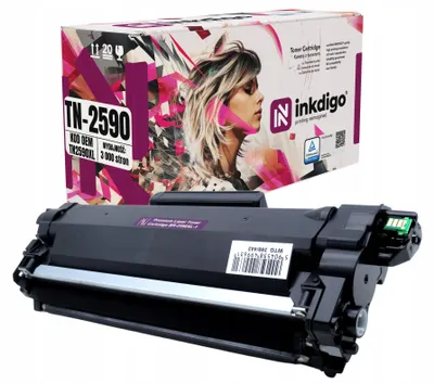 Produktbild von Inkdigo Toner TN2590 für Brother HL-L2442DW, HL-L2460DN, HL-L2402D, DCP-L2622DW – Schwarz, 3000 Seiten,