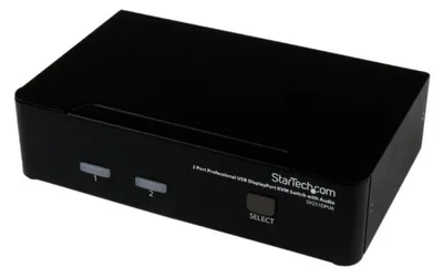 Imagen del producto de Conmutador KVM USB con 2 puertos DisplayPort de StarTech.com