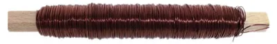 Produktbild von Deko Lackdraht 0,5 mm 100 g Bindedraht Basteldraht Wickeldraht Dekodraht brandy