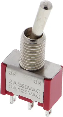 Produktbild von Kippschalter (rot) Rockerswitch EIN / EIN Rastend 125V 3A, 3-Pins