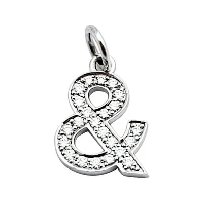 Produktbild von PANDACHARMS Et Zeichen Charm Anhänger (&), 925er Sterling Silber, passt zu Pandora