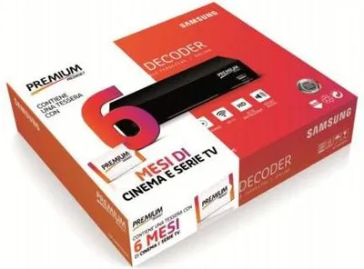 Zdjęcie produktu dla MEDIASET PREMIUM SMARTDECODER, Satelitarny, Terrestrial, HD, DVB-T2, 1280 x 720 px, 720p, 4:3, 16:9