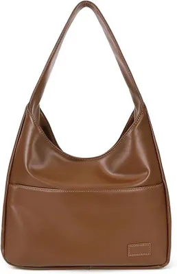 Produktbild von Vintage Damen-Rückenbekleidungstasche - Leder - Retro - Donkerbraun