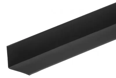 Zdjęcie produktu dla Taśma przypodłogowa PVC 24x28mm Cezar Czarny RAL9005 Mat 5m