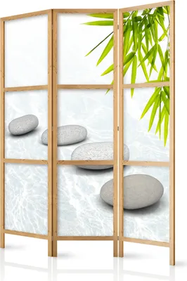 Obrázek produktu pro Orient Japonský paraván 135x172 cm 3-dílný bílý