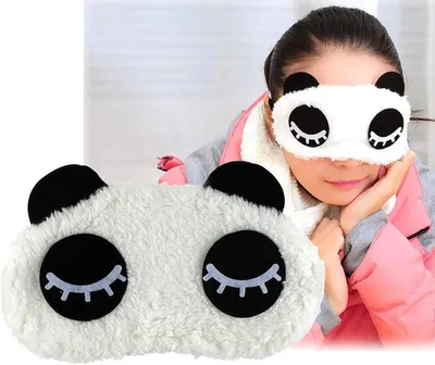 Produktbild von CHPN - Kinderschlafmaske - Schlafmaske für Kinder - Augenmaske - Reisemaske - Schlafen im Flugzeug - Panda - Lustige Augenmaske - Schlafen Sie gut