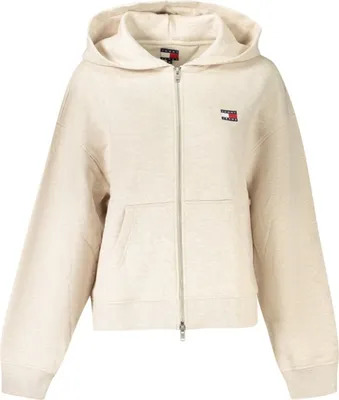 Produktbild von Beiges Damen Sweatshirt mit Reißverschluss: Nachhaltig & Stilvoll