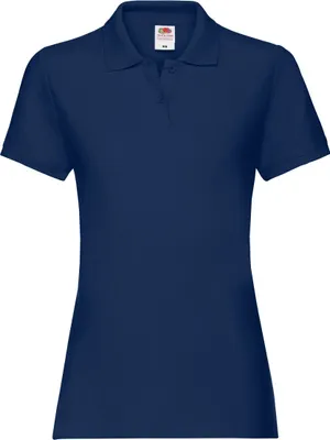 Produktbild von Fruit of the Loom - "Premium" Poloshirt für Damen kurzärmlig BC1377 (XL) (Marineblau)
