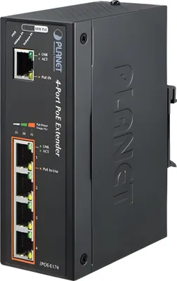 Image de PLANET 1-Port Ultra PoE to 4-Port 802.3af/at Gigabit PoE