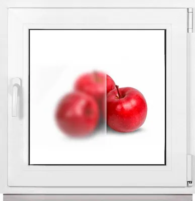 Immagine prodotto di Finestra Framex per cantina Finestra in PVC-U Vetro satinato bianco Larghezza x altezza 75 x 75 cm (750 x 750 mm) doppia (32 mm) rotazione/inclinazione DIN destra (maniglia sinistra)