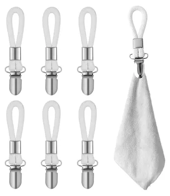 Produktbild von Handtuchhalter Clips Handtuch Clips Zum AufhäNgen Geschirrtuch AufhäNger Clips Handtuch Klammern FüR KüCher,Bad,Haushalt,Trocken Und Sauber Halten,Stabil Haken,Kein Verblassen,Kein Rost(6pc)