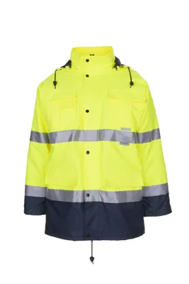Obrázok produktu pre Parka s vysokou viditeľnosťou žltá/navy veľkosť XL