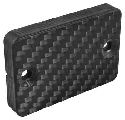 Produktbild von Bremsflüssigkeitsbehälterabdeckung, Carbonfaser, CNC-bearbeitet, schwarz