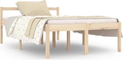 Image de vidaXL Lit pour senior 120x190 cm pin massif