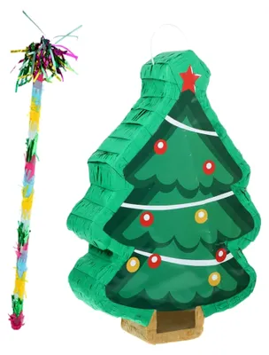 Produktbild von Weihnachtliche Pinata Hängedekoration Gefüllt mit Süßigkeiten für Weihnachtsfeiern und Familienfeiern