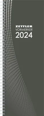 Produktbild von Zettler 602341 Vormerkkalender 709 - 1 Woche/2 Seiten, 10,5 x 29,5 cm, Karton, sortiert