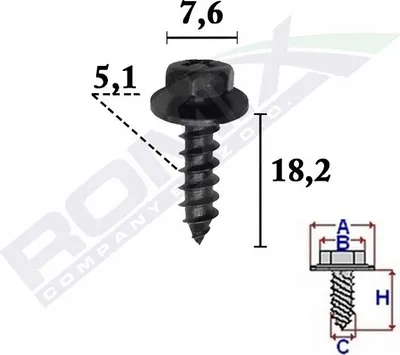 Obrázek produktu pro 5x šroub ROMIX C70369