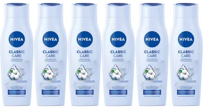 Zdjęcie produktu dla Nivea Classic Care Łagodny szampon równoważący pH Milde Pflege 250ml 6er Pack