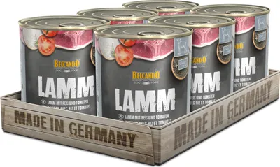 Produktbild von BELCANDO® Lamm mit Reis & Tomaten 6x 800g