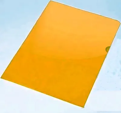 Produktbild von Sichthülle A4 L PVC oben und rechts offen10er Pack gelb