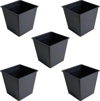 Produktbild von Blumentopf Einsatz Pflanztopf 5er Set Anzuchttopf Kunststoff Blumenkübel