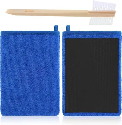 Productafbeelding van Kleihandschoenen en microvezel handdoeken voor autodetaillering - 2 stuks met borstel voor auto wassen en polijsten