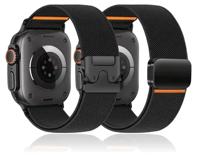 Productafbeelding van Elastische Sportband voor Apple Watch - Stretchy Nylon - 49mm/46mm/45mm/44mm/42mm