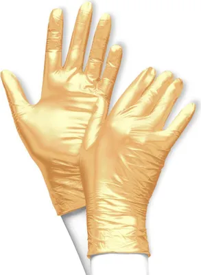 Produktbild von Einweghandschuhe Fancy Gold - puderfrei - Gr. S - 1000 Nitrilhandschuhe