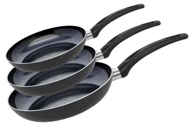 Image de Set de 3 Poêles 24, 28 et 32 cm céramique sans Elo Prima Cucina