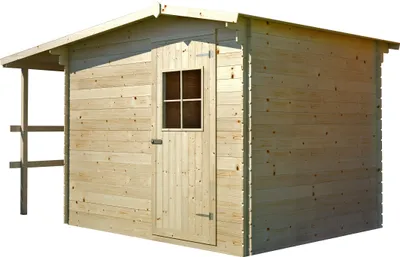 Produktbild von Gartenhaus Melk - 3,30 x 2,33 Meter aus 19 mm Blockbohlen