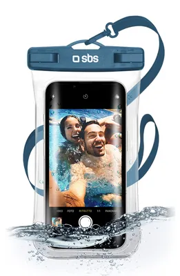 Produktbild von SBS Wasserdichtes Etui mit Selfie-Griff, universell für Smartphones bis zu 6,8 Zoll